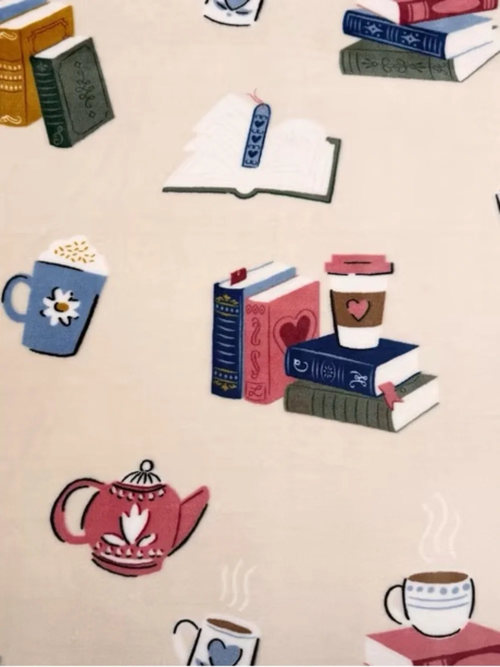 :Cozy Café Book Lovers Book Reader Lounge Throw, 60